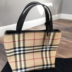 Authentic Burberry Nova Check Tote w/ Dust Bag